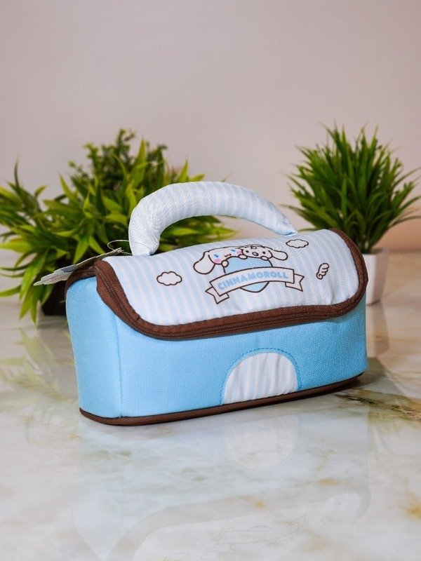 Sanrio Women's Multipurpose Pouch Cinnamoroll Blue Front View